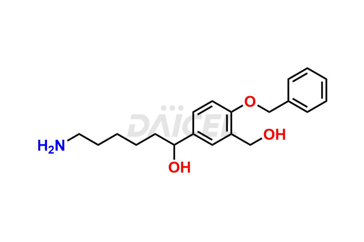 6-Amino-1-(4-(benzyloxy)-3-(hydroxymethyl)phenyl)hexan-1-ol